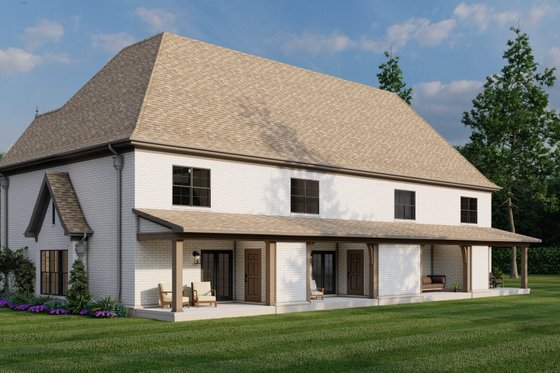 Exterior - Other Elevation 2 for European House Plan #17-2525 - 2 bed, 2.5 bath