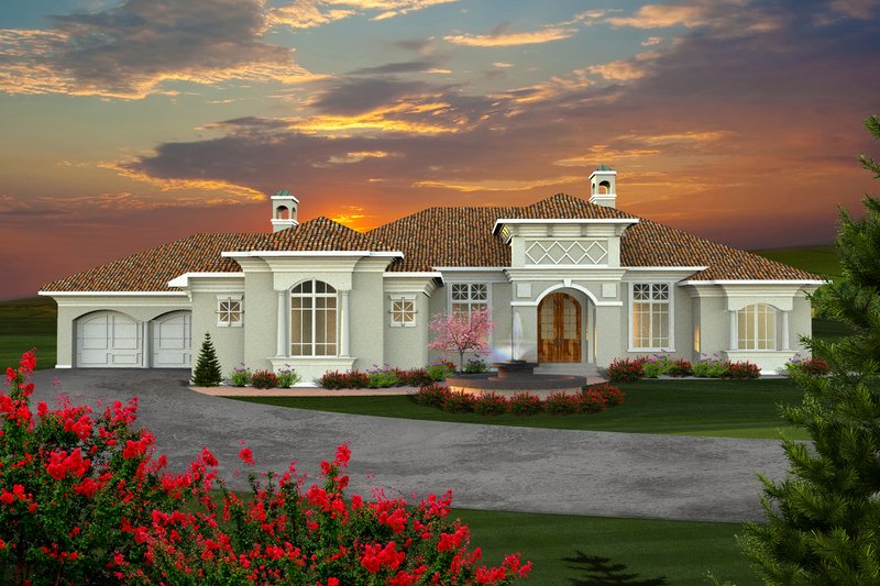 Dream House Plan - Ranch Exterior - Front Elevation Plan #70-1142