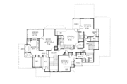 European Style House Plan - 4 Beds 5 Baths 4746 Sq/Ft Plan #410-166 