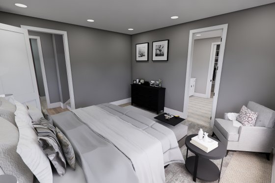 Interior - Master Bedroom 1 for Traditional House Plan #51-1257 - 3 bed, 3.5 bath