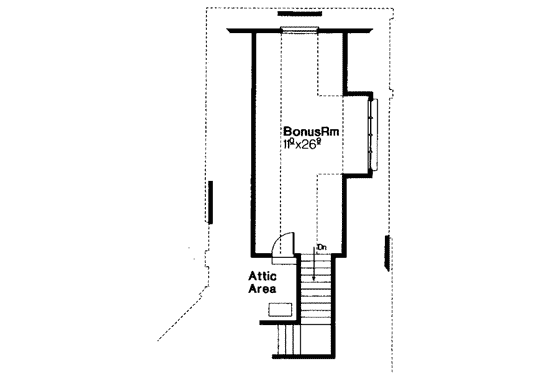 Floor Plan - Other Floor for European House Plan #310-261 - 3 bed, 2.5 bath