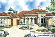 Mediterranean Style House Plan - 3 Beds 4 Baths 3942 Sq/Ft Plan #930-293 