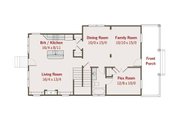 Southern Style House Plan - 4 Beds 3 Baths 2064 Sq/Ft Plan #461-33 