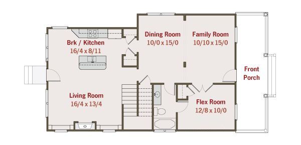 House Design - Southern Floor Plan - Main Floor Plan #461-33