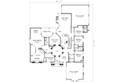 Adobe / Southwestern Style House Plan - 5 Beds 4 Baths 3839 Sq/Ft Plan #1-885 