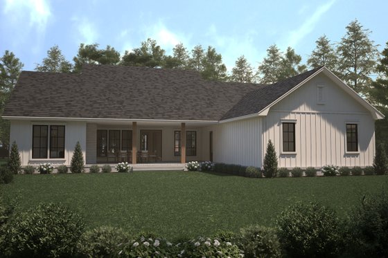 Exterior - Rear Elevation for Farmhouse House Plan #430-329 - 3 bed, 2.5 bath