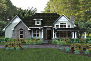Craftsman style home, elevation