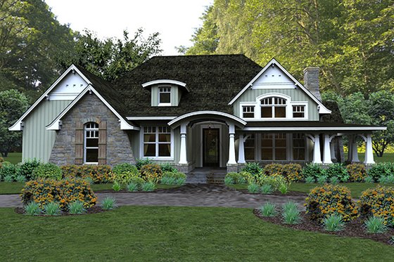 Craftsman style home, elevation