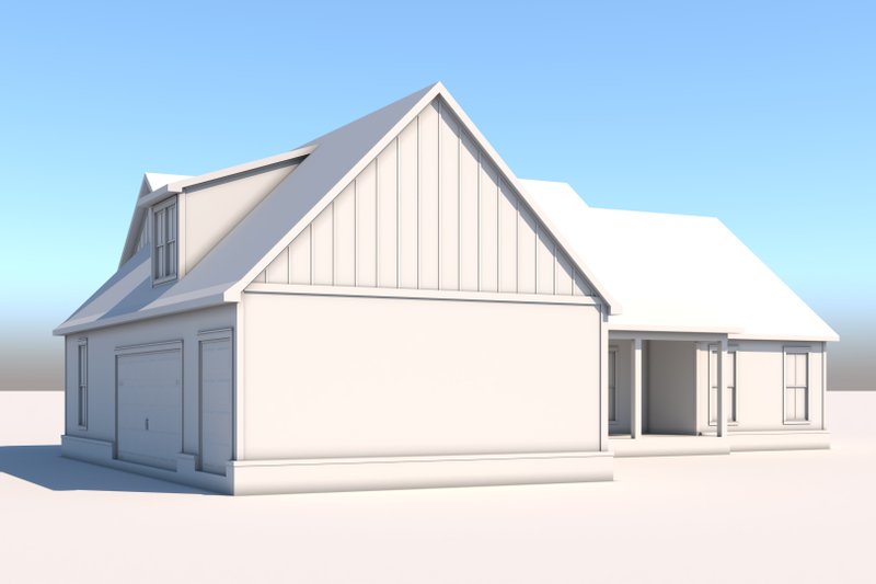 Architectural House Design - Exterior - Rear Elevation 1 for Farmhouse House Plan #1074-86 - 3 bed, 2.5 bath