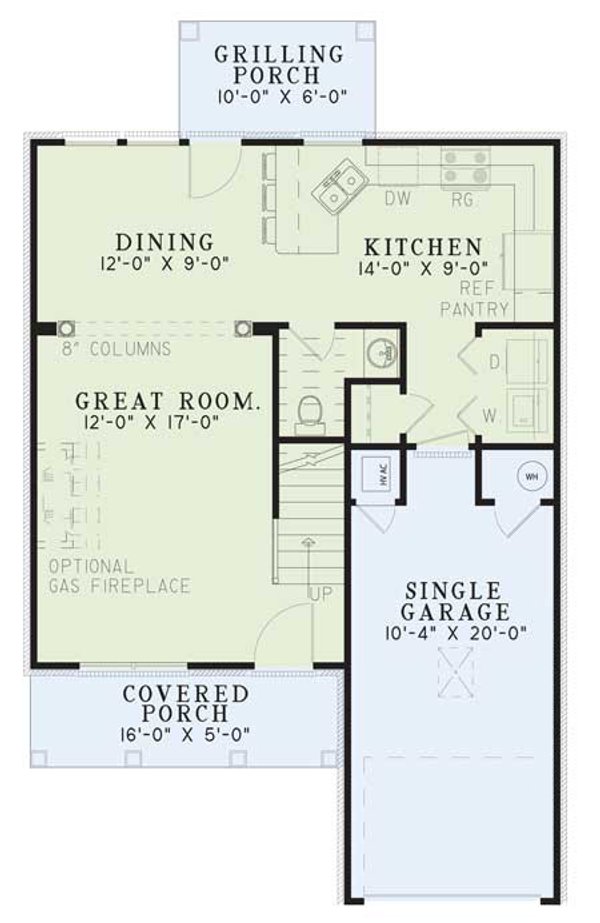 House Plan Design - Country Floor Plan - Main Floor Plan #17-236