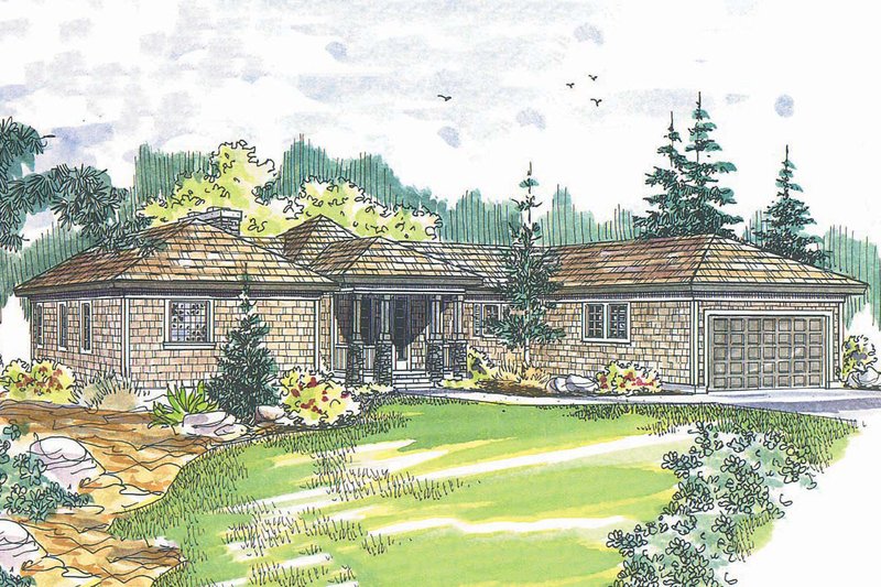 Home Plan - Craftsman Exterior - Front Elevation Plan #124-408