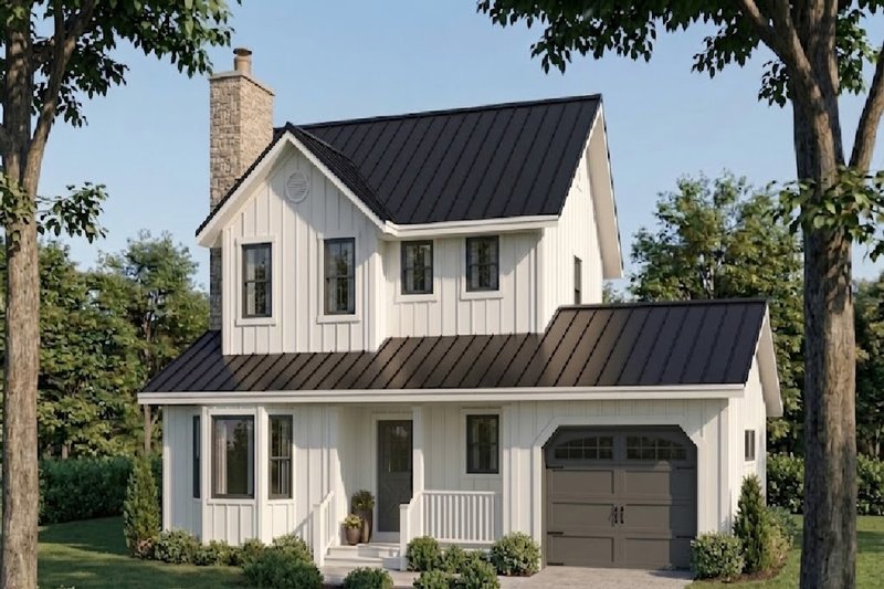 Home Plan - Exterior - Front Elevation 2 for Colonial House Plan #126-116 - 3 bed, 2.5 bath