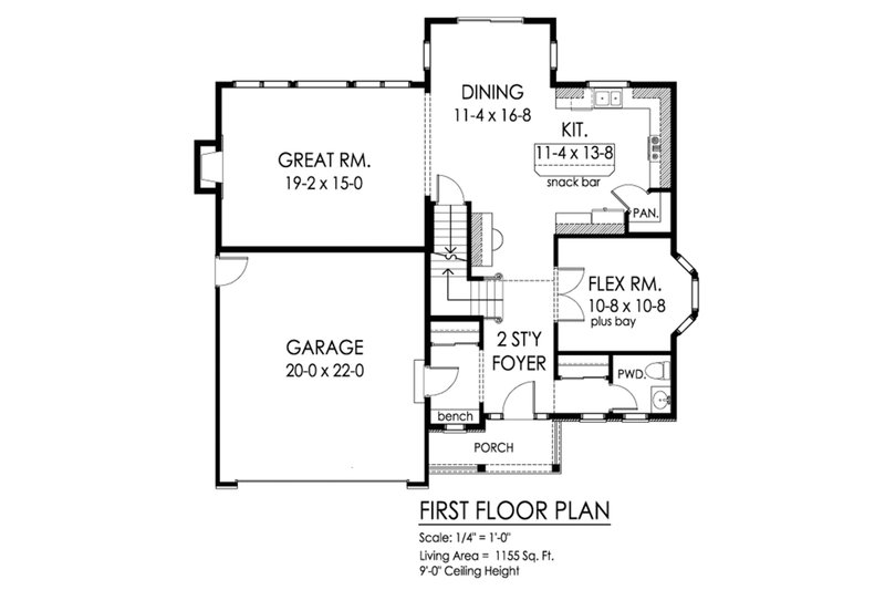 Dream House Plan - Floor Plan - Main Floor for Traditional House Plan #1010-232 - 4 bed, 3.5 bath