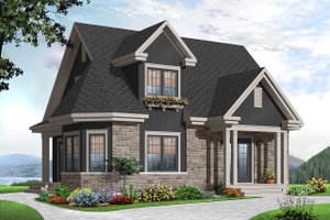 Country Exterior - Front Elevation Plan #23-2372