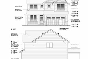Exterior - Other Elevation 1 for Craftsman House Plan #53-706 - 5 bed, 2.5 bath