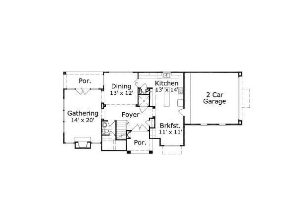 European Floor Plan - Main Floor Plan #411-646