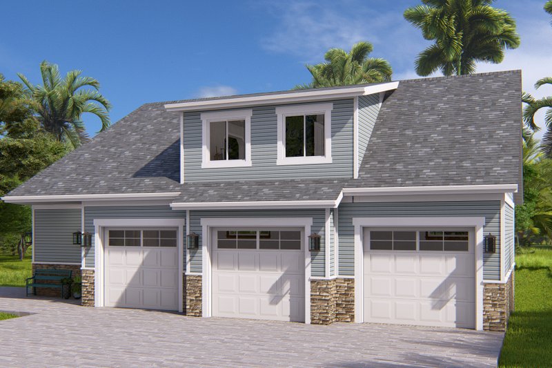 Dream House Plan - Exterior - Front Elevation 3 for Farmhouse House Plan #1060-183 - 1 bed, 1 bath