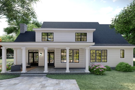 Exterior - Rear Elevation 1 for Craftsman House Plan #1094-22 - 4 bed, 3.5 bath