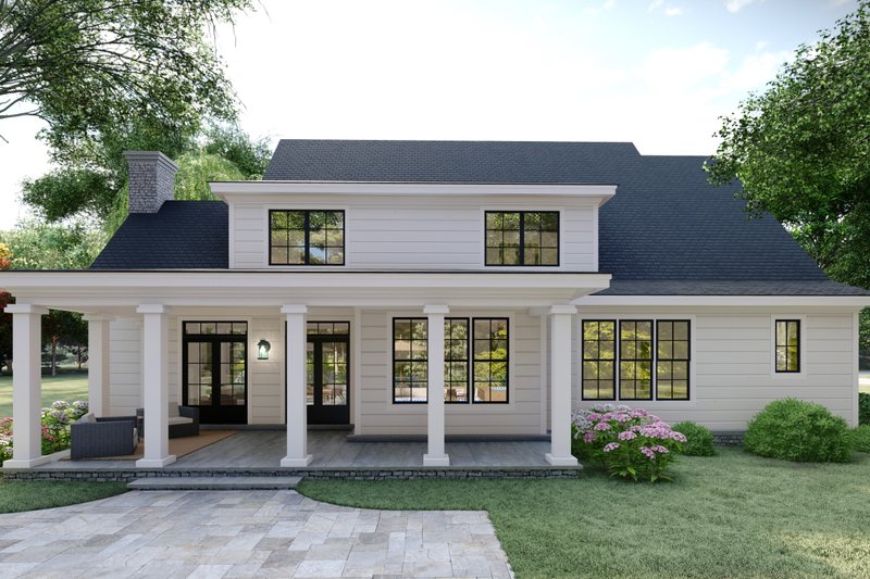 House Design - Exterior - Rear Elevation 1 for Craftsman House Plan #1094-22 - 4 bed, 3.5 bath
