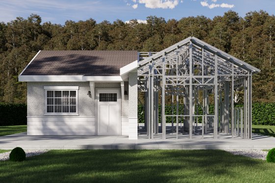 Exterior - Front Elevation 6 for Traditional House Plan #1106-156 - 2 bed, 2 bath