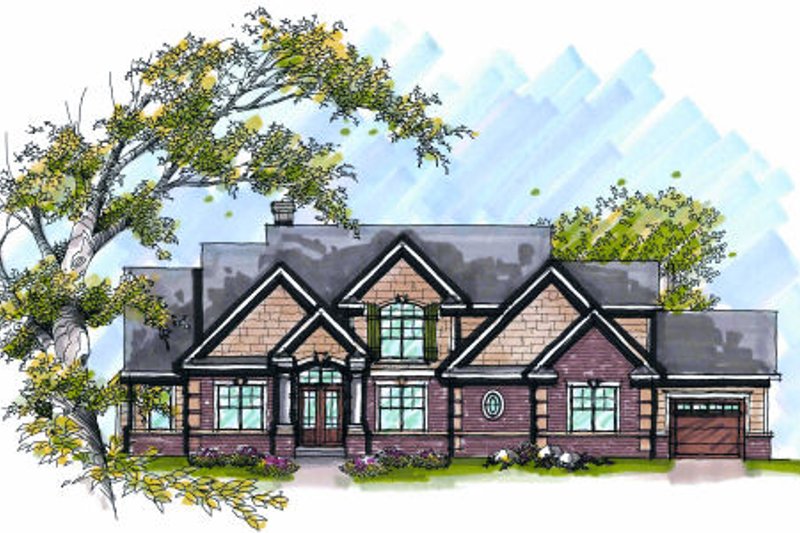 Dream House Plan - Bungalow Exterior - Front Elevation Plan #70-996