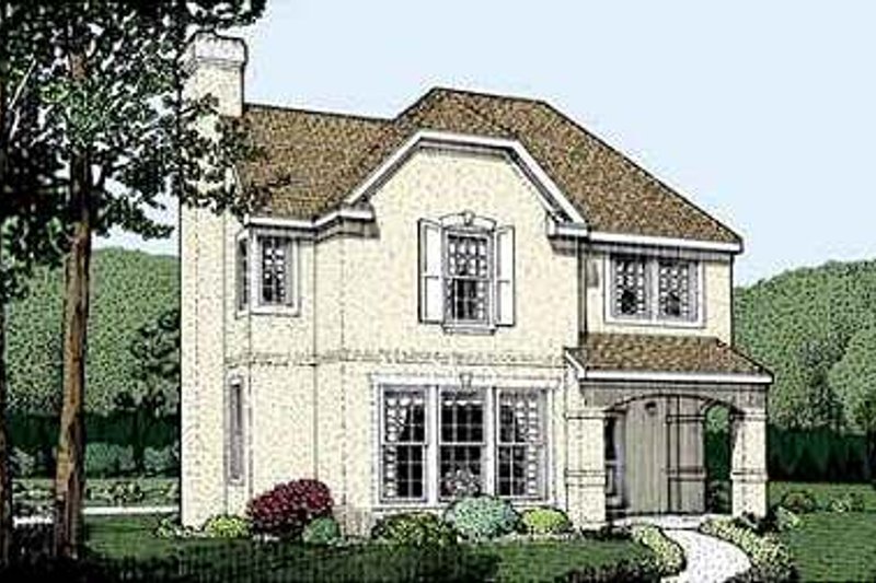 Architectural House Design - Traditional Exterior - Front Elevation Plan #410-323