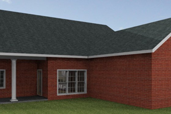 Exterior - Rear Elevation for Country House Plan #44-176 - 3 bed, 2 bath