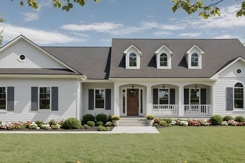 Farmhouse Style House Plan - 3 Beds 2 Baths 2002 Sq/Ft Plan #21-515