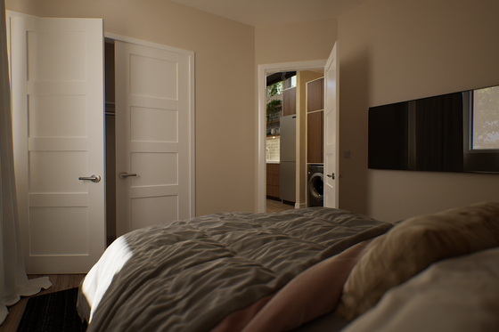Interior - Bedroom 1 for Contemporary House Plan #48-1097 - 1 bed, 1 bath