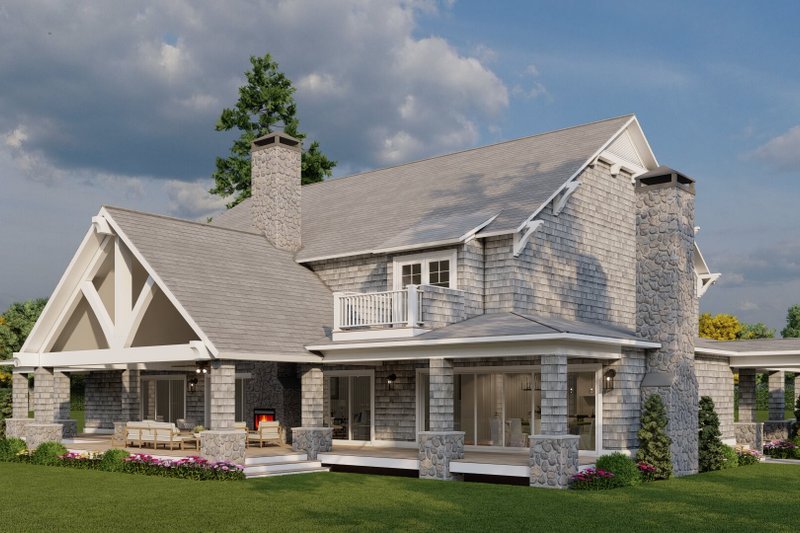 Home Plan - Exterior - Other Elevation 3 for Craftsman House Plan #923-396 - 6 bed, 5 bath