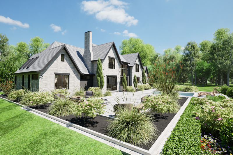 Dream House Plan - Exterior - Other Elevation 4 for European House Plan #1116-20 - 5 bed, 3.5 bath