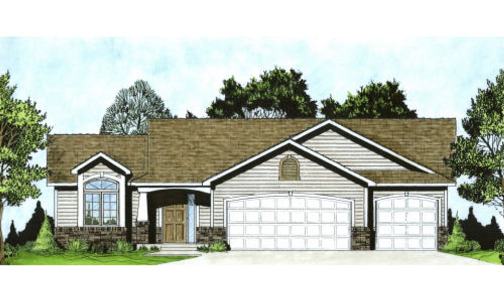 Traditional Style House Plan 3 Beds 2 Baths 1296 Sqft Plan 58 173