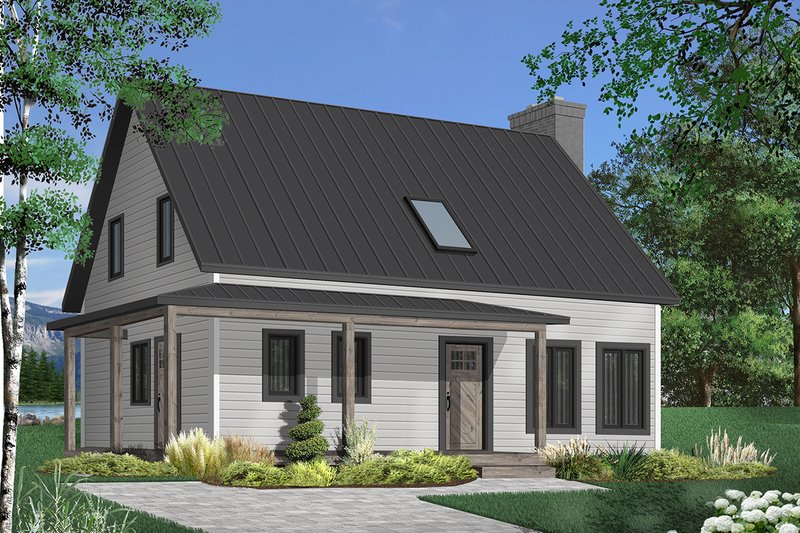 Home Plan - Exterior - Front Elevation 3 for Country House Plan #23-2669 - 3 bed, 1.5 bath