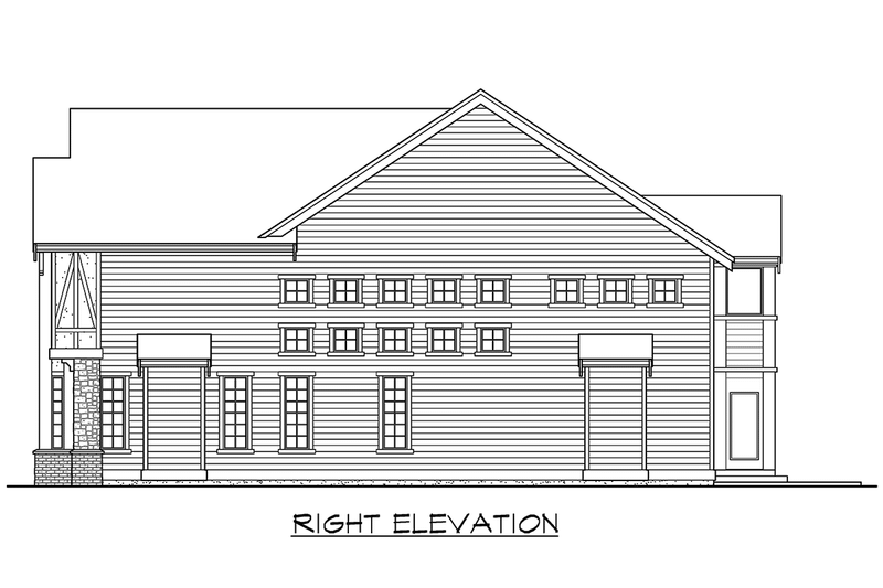 Home Plan - Exterior - Other Elevation 3 for Traditional House Plan #132-153 - 4 bed, 2.5 bath