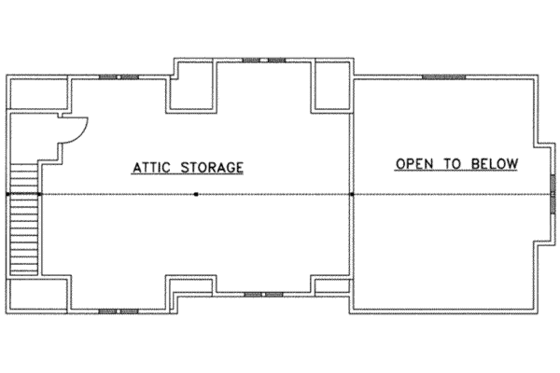 Floor Plan - Upper Floor for Traditional House Plan #117-366, 1 bath