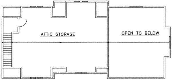 Architectural House Design - Traditional Floor Plan - Upper Floor Plan #117-366