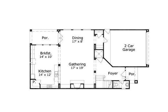 Floor Plan - Main Floor for European House Plan #411-648 - 3 bed, 4.5 bath