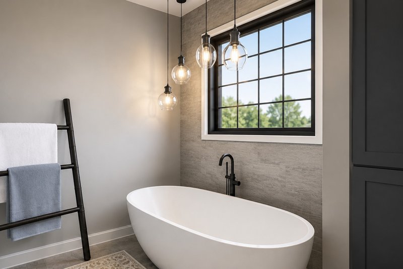House Blueprint - Interior - Master Bathroom 1 for Barndominium House Plan #1064-493 - 3 bed, 2.5 bath