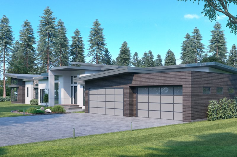House Plan Design - Exterior - Other Elevation 1 for Modern House Plan #1066-217 - 4 bed, 4.5 bath