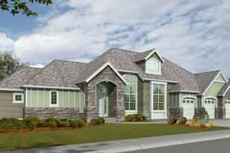 Dream House Plan - Traditional Exterior - Front Elevation Plan #132-103