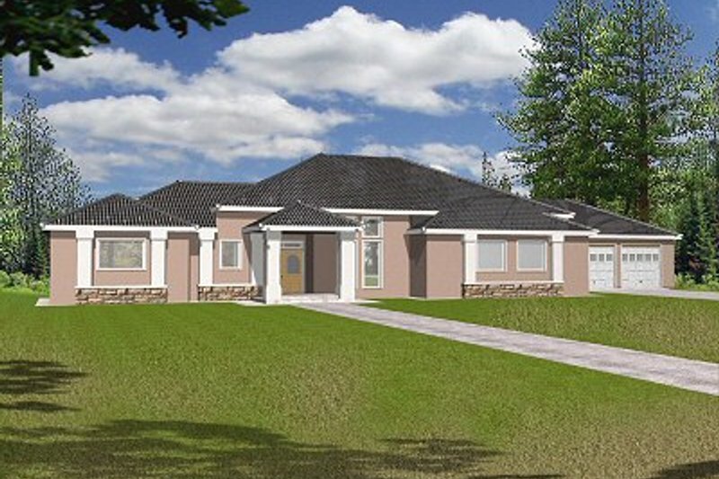 Architectural House Design - Traditional Exterior - Front Elevation Plan #117-149