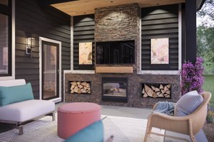 Exterior - Outdoor Living for Colonial House Plan #1089-41 - 3 bed, 3.5 bath