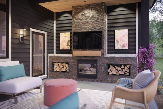 Exterior - Outdoor Living for Colonial House Plan #1089-41 - 3 bed, 3.5 bath