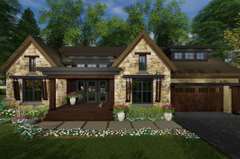 Contemporary Style House Plan - 3 Beds 2.5 Baths 2358 Sq/Ft Plan #51-585