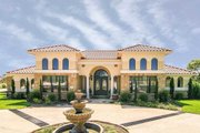 Mediterranean Style House Plan - 4 Beds 3 Baths 3036 Sq/Ft Plan #80-222 