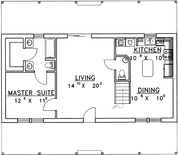 Home Plan - Traditional Floor Plan - Main Floor Plan #117-280