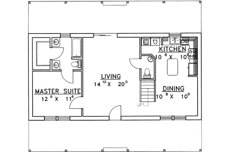 Home Plan - Floor Plan - Main Floor for Traditional House Plan #117-280 - 3 bed, 3.5 bath