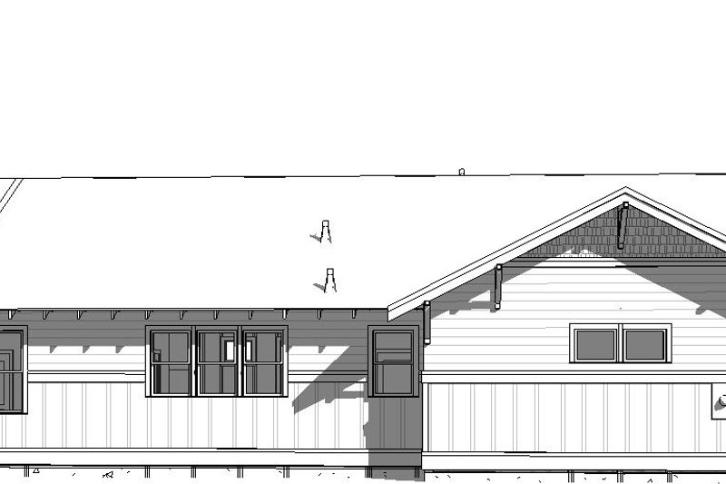 Dream House Plan - Left Side Elevation