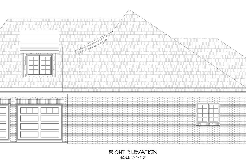 House Blueprint - Exterior - Other Elevation 1 for Traditional House Plan #932-456 - 3 bed, 3.5 bath