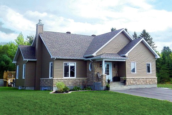 Exterior - Front Elevation 3 for Ranch House Plan #23-2616 - 2 bed, 1 bath